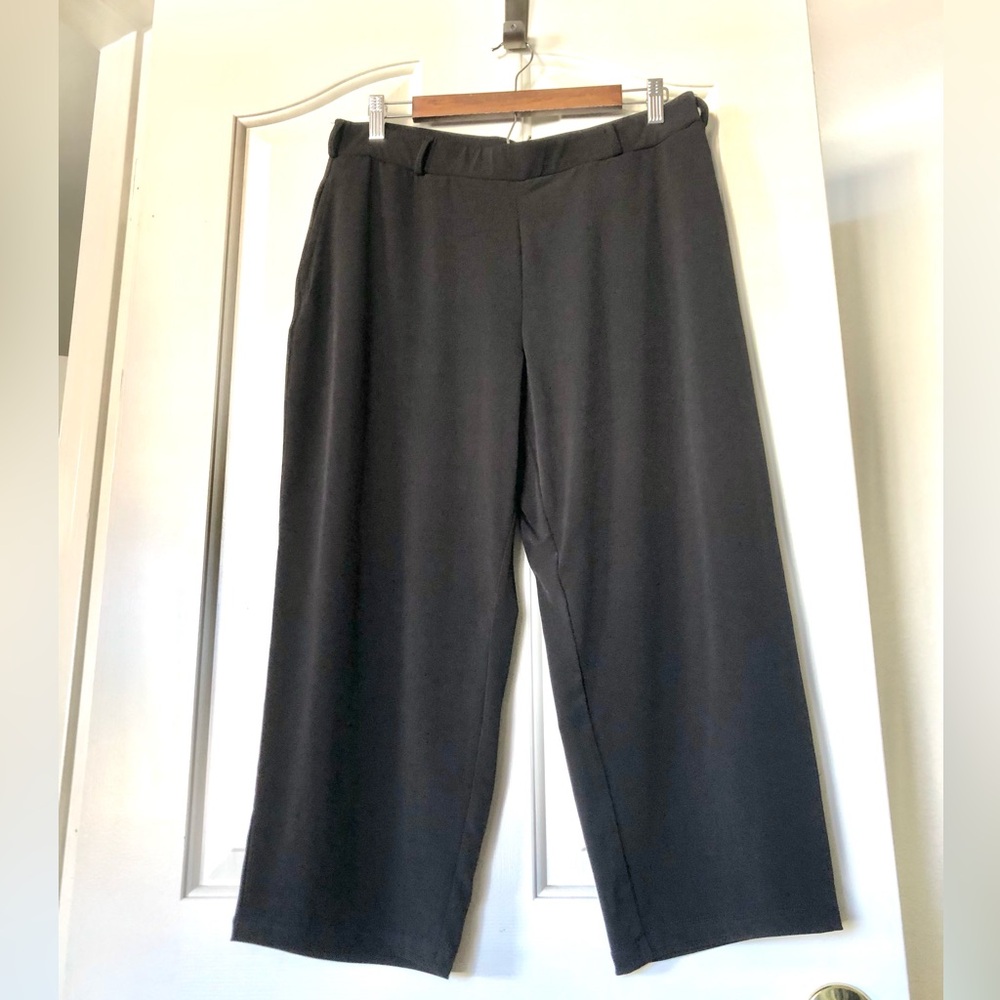 NWOT Susan Graver Black Straight-Leg Dress Pants